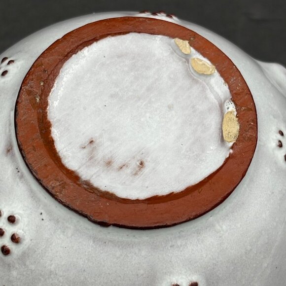 Handcrafted Ceramic Jug‎ Pitcher Raised Brown Accents Pottery Farmhouse Rustic - Picture 4 of 13